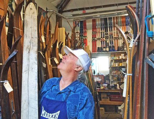 Richard Allen and his ski collection