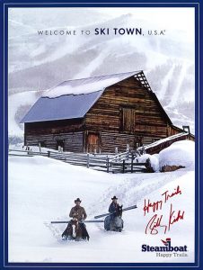 steamboat springs happy trails poster